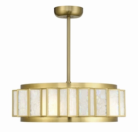 Gideon LED Fan D'Lier Warm Brass high-speed electric fans for better airflow