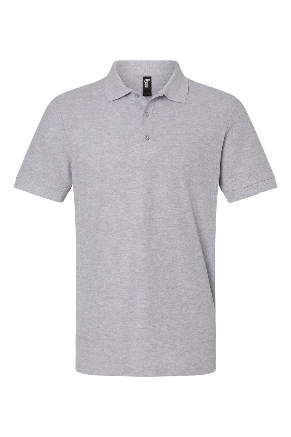 Gildan Mens Double Pique Short Sleeve Polo Shirt - Sport Grey  Affordable Clothing Gildan
