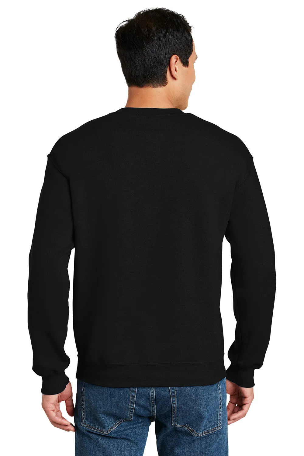 Gildan Mens DryBlend Moisture Wicking Fleece Crewneck Sweatshirt - Black  Affordable Clothing Gildan