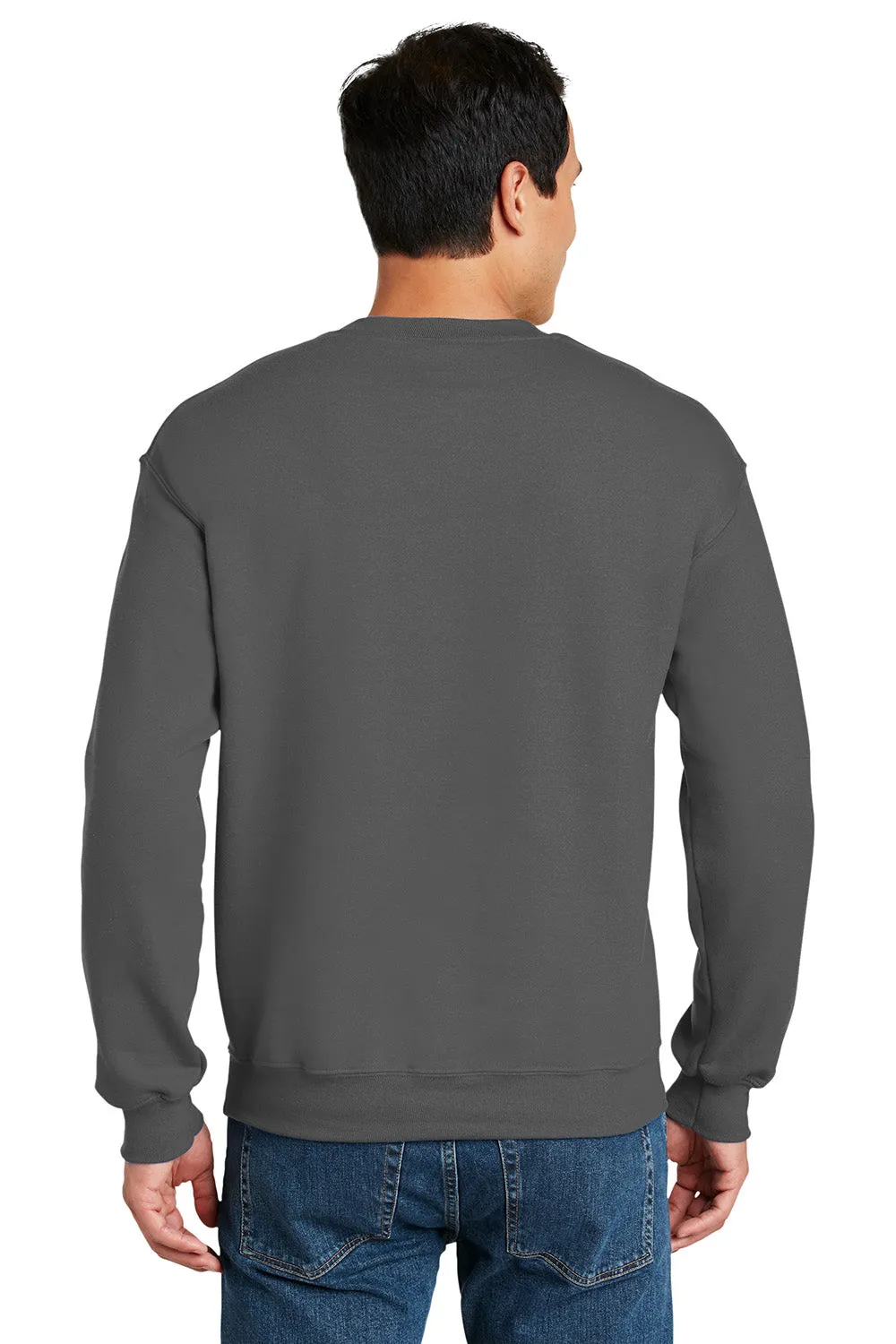 Gildan Mens DryBlend Moisture Wicking Fleece Crewneck Sweatshirt - Charcoal Grey  Affordable Clothing Gildan
