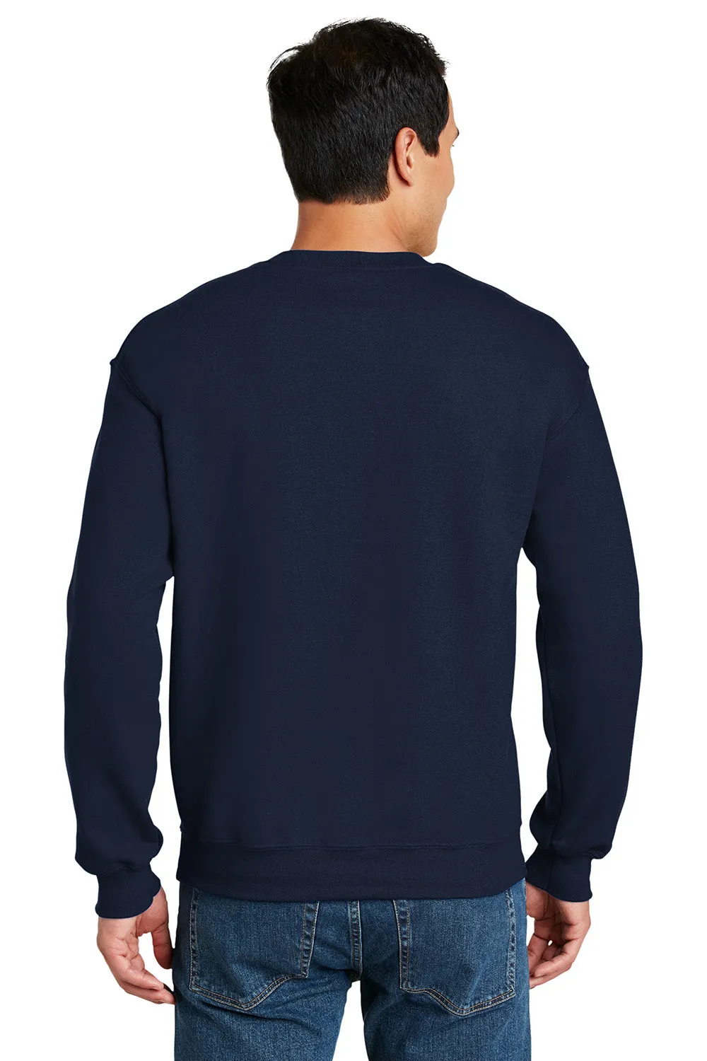 Gildan Mens DryBlend Moisture Wicking Fleece Crewneck Sweatshirt - Navy Blue  Affordable Clothing Gildan