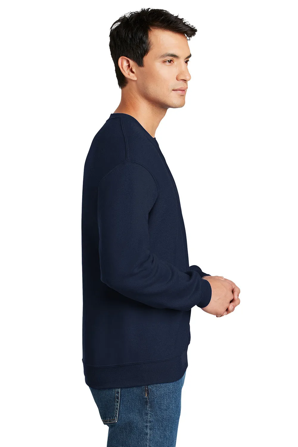 Gildan Mens DryBlend Moisture Wicking Fleece Crewneck Sweatshirt - Navy Blue  Affordable Clothing Gildan