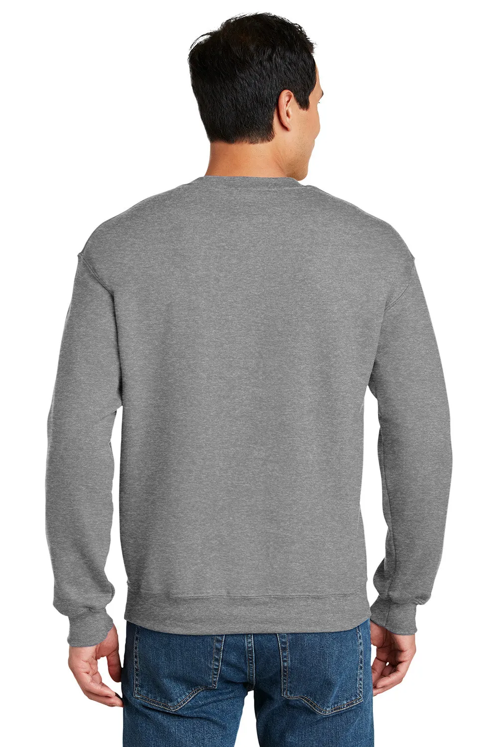 Gildan Mens DryBlend Moisture Wicking Fleece Crewneck Sweatshirt - Sport Grey  Affordable Clothing Gildan