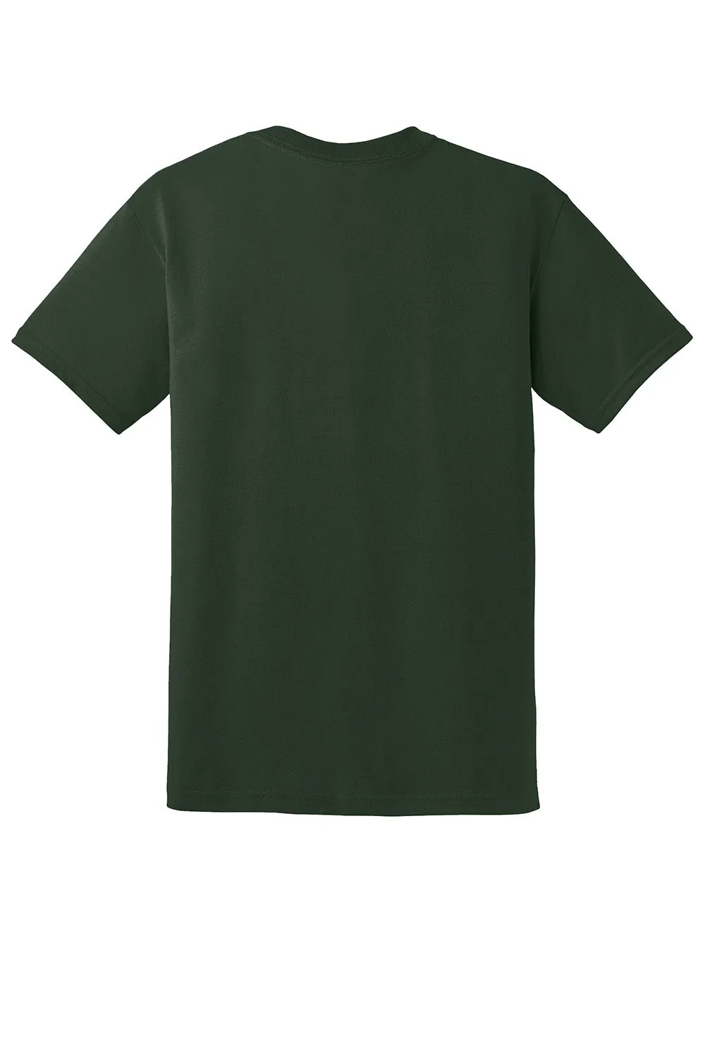Gildan Mens DryBlend Moisture Wicking Short Sleeve Crewneck T-Shirt - Forest Green  Affordable Clothing Gildan