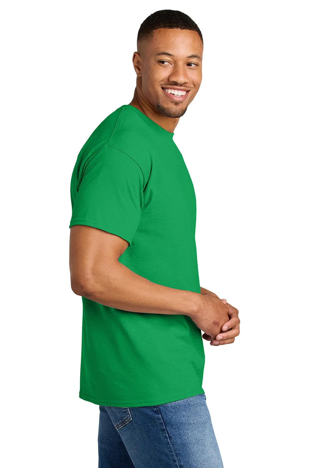 Gildan Mens DryBlend Moisture Wicking Short Sleeve Crewneck T-Shirt - Irish Green  Affordable Clothing Gildan