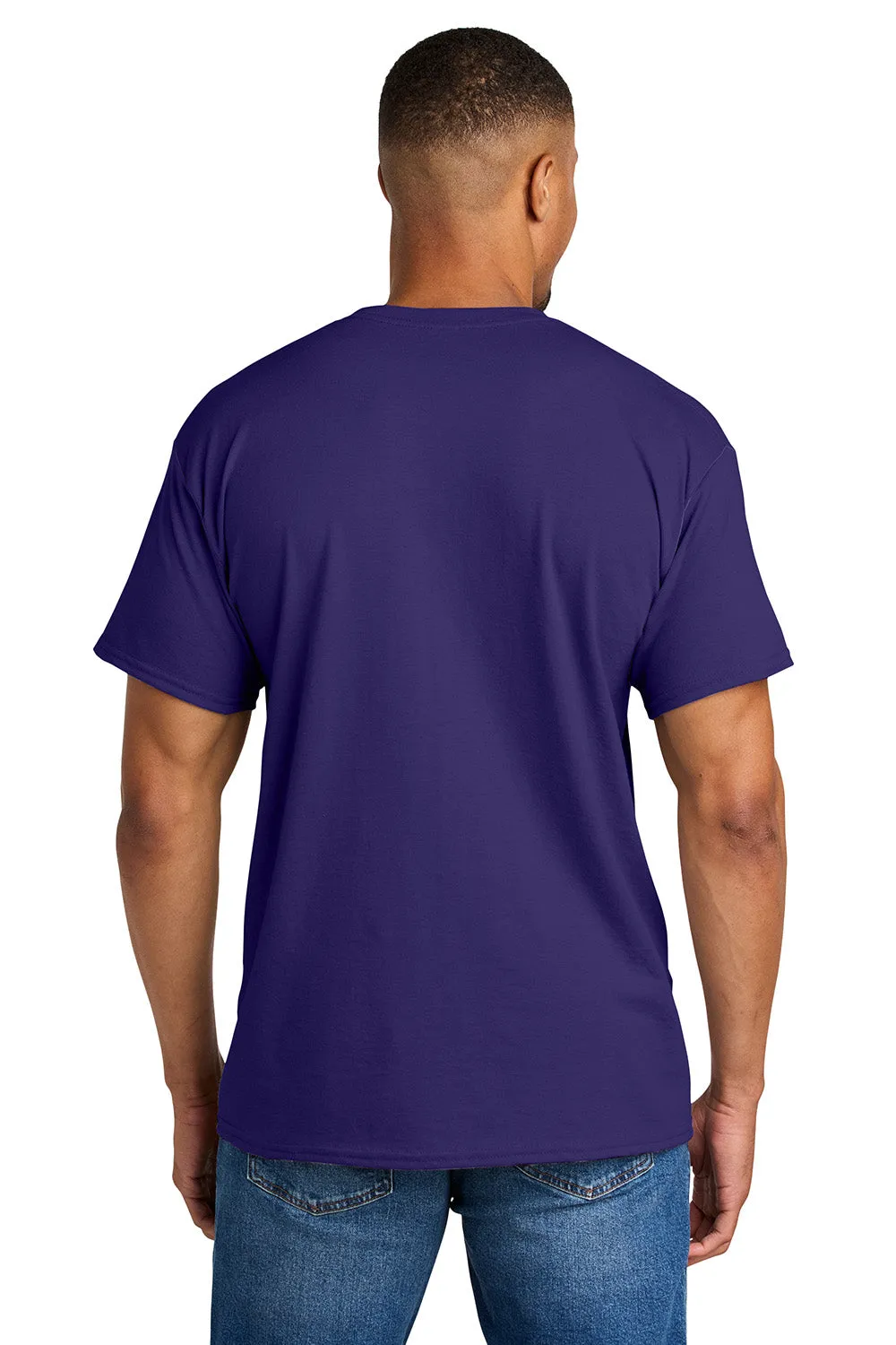 Gildan Mens DryBlend Moisture Wicking Short Sleeve Crewneck T-Shirt - Purple  Affordable Clothing Gildan