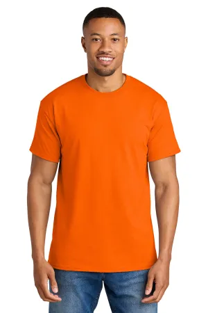 Gildan Mens DryBlend Moisture Wicking Short Sleeve Crewneck T-Shirt - Safety Orange  Affordable Clothing Gildan