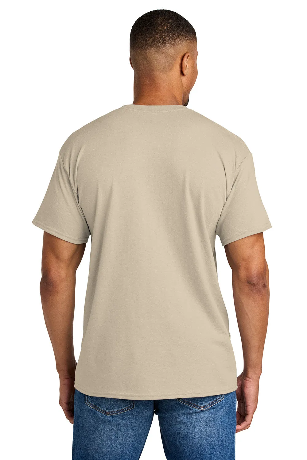 Gildan Mens DryBlend Moisture Wicking Short Sleeve Crewneck T-Shirt - Sand  Affordable Clothing Gildan