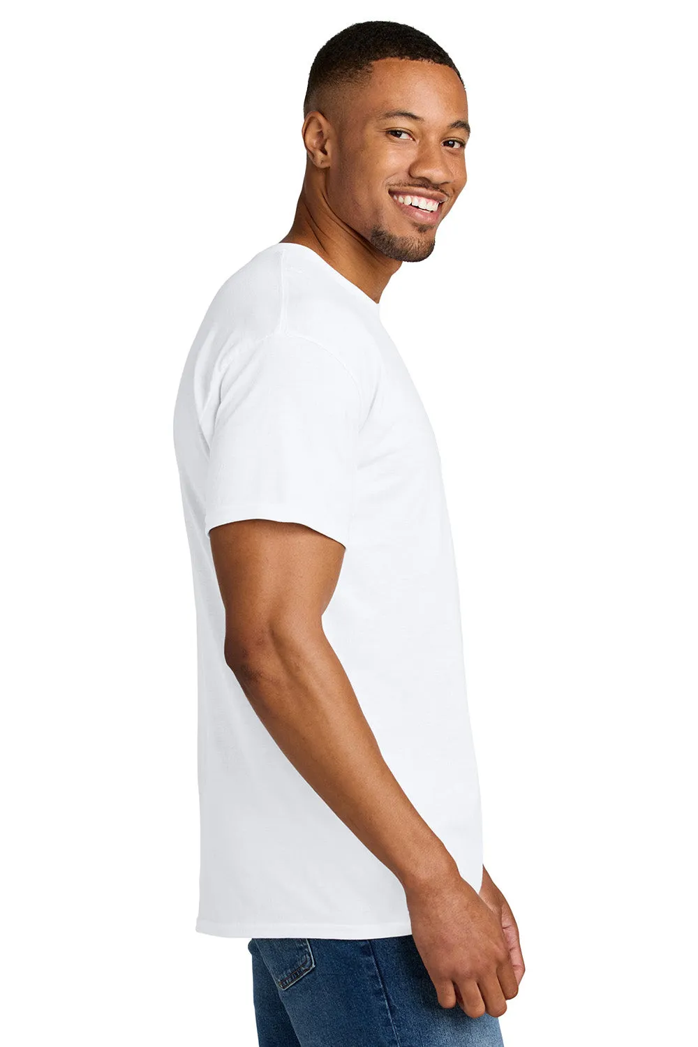 Gildan Mens DryBlend Moisture Wicking Short Sleeve Crewneck T-Shirt - White  Affordable Clothing Gildan