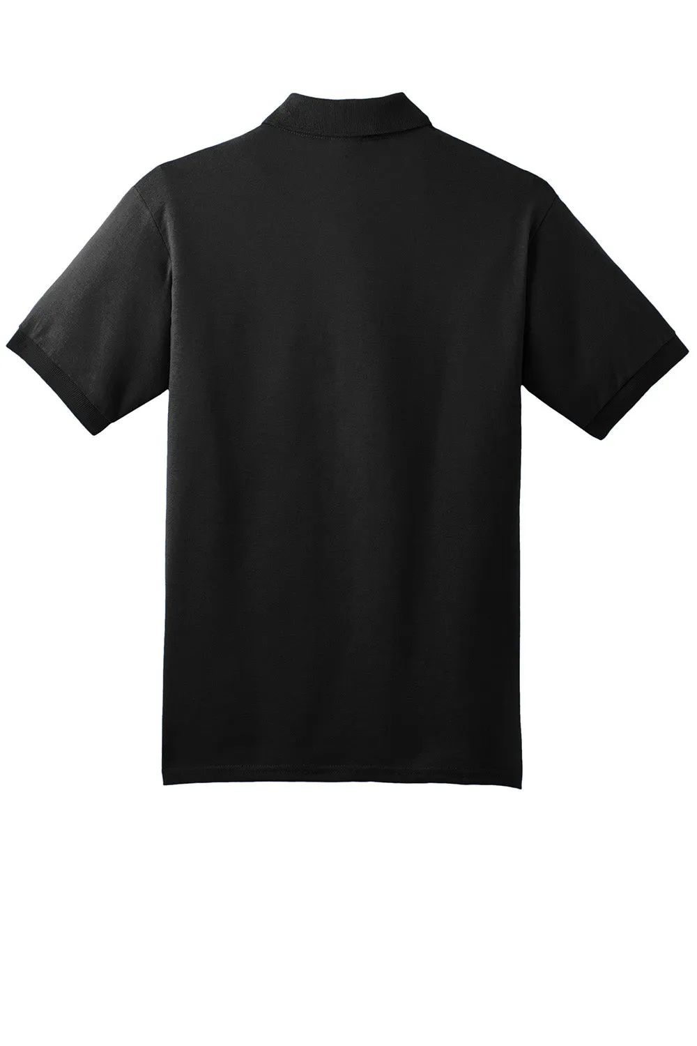 Gildan Mens DryBlend Moisture Wicking Short Sleeve Polo Shirt - Black  Affordable Clothing Gildan