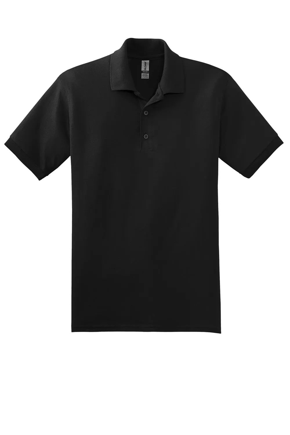 Gildan Mens DryBlend Moisture Wicking Short Sleeve Polo Shirt - Black  Affordable Clothing Gildan