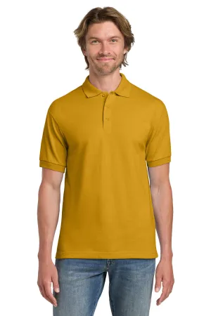 Gildan Mens DryBlend Moisture Wicking Short Sleeve Polo Shirt - Gold  Affordable Clothing Gildan