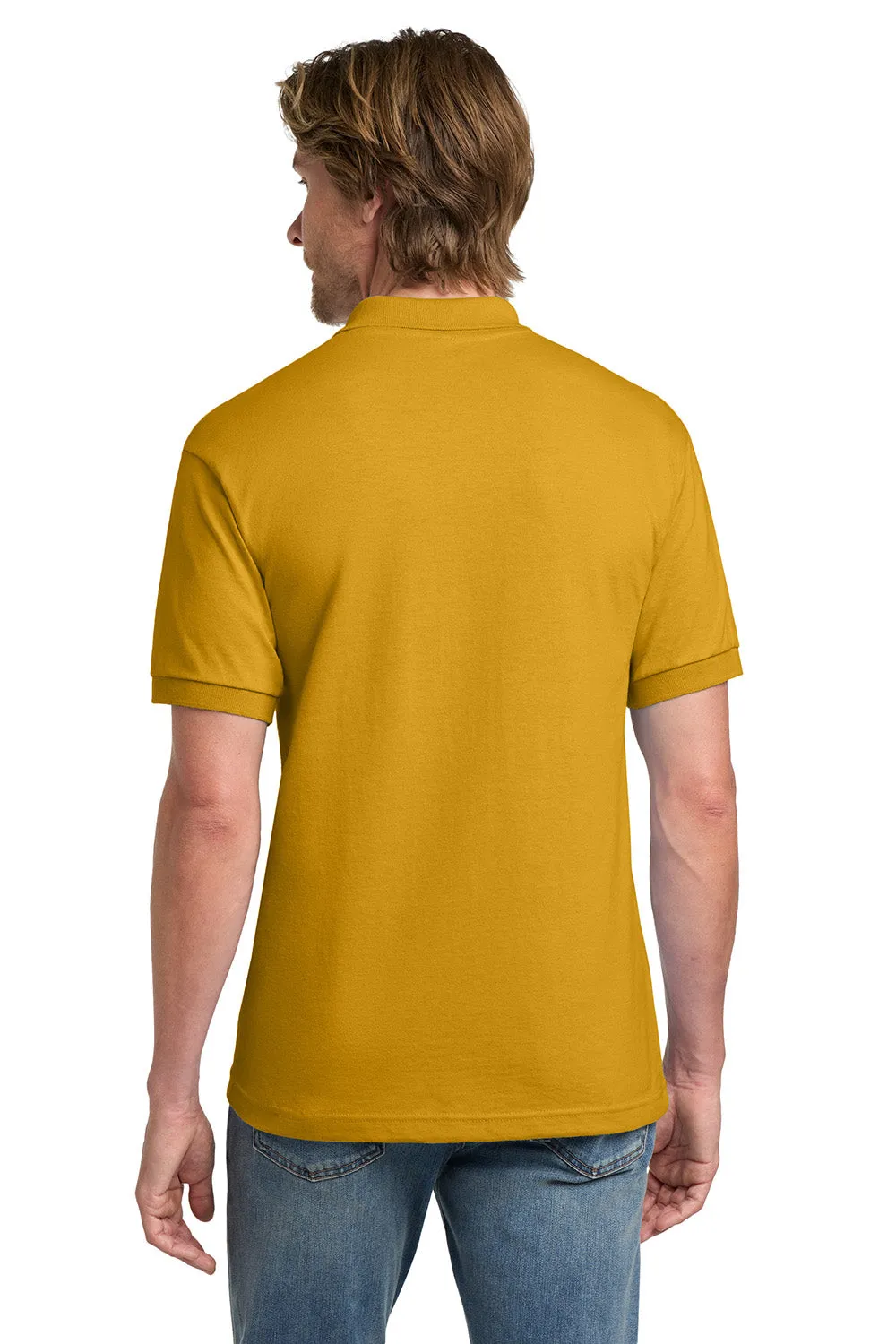 Gildan Mens DryBlend Moisture Wicking Short Sleeve Polo Shirt - Gold  Affordable Clothing Gildan