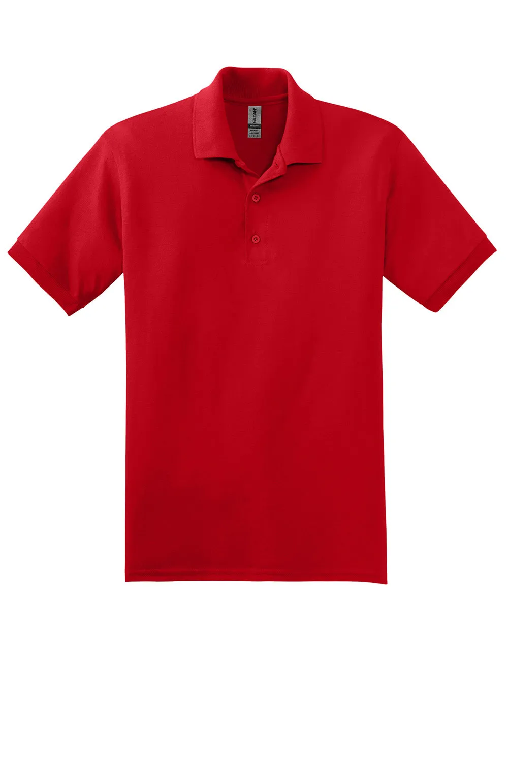 Gildan Mens DryBlend Moisture Wicking Short Sleeve Polo Shirt - Red  Affordable Clothing Gildan