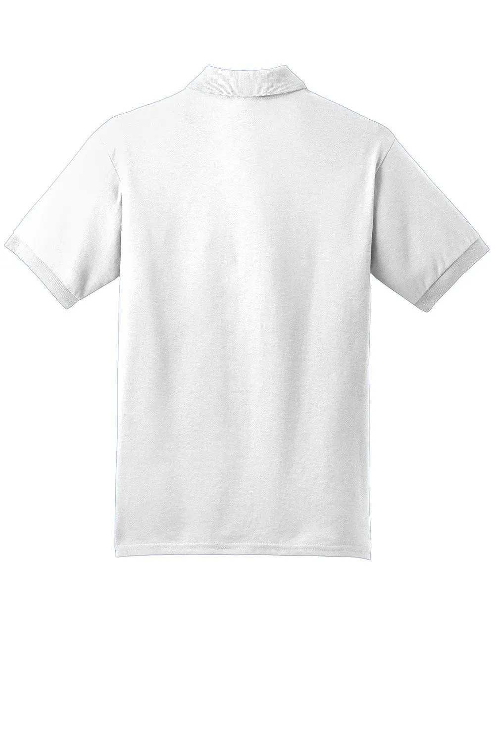 Gildan Mens DryBlend Moisture Wicking Short Sleeve Polo Shirt - White  Affordable Clothing Gildan