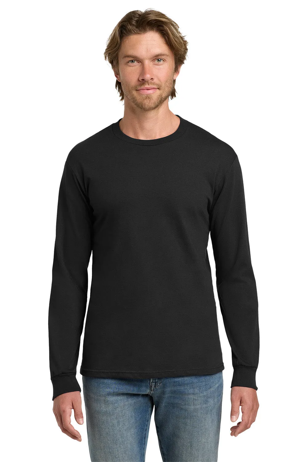 Gildan Mens Hammer Long Sleeve Crewneck T-Shirt - Black  Affordable Clothing Gildan