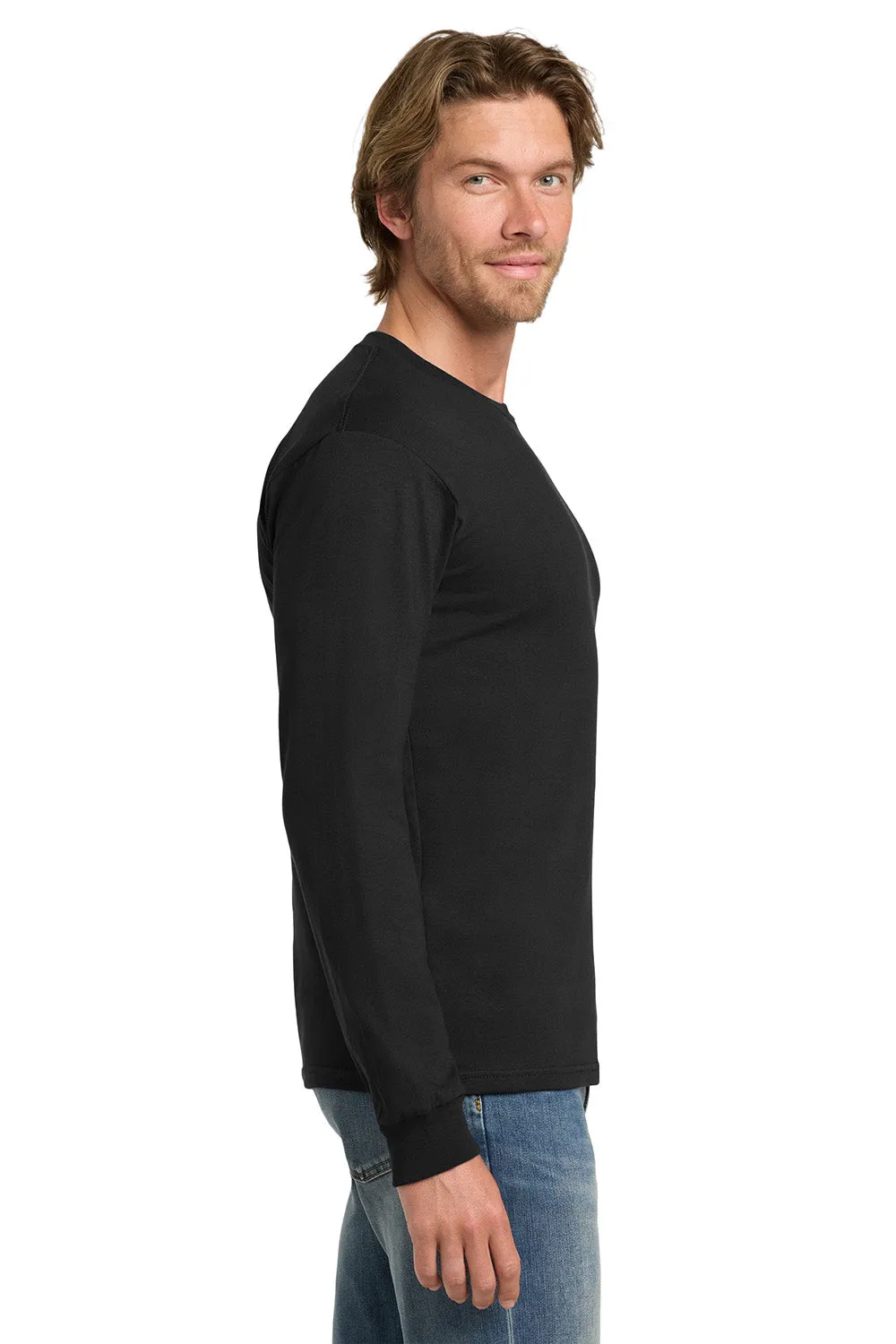 Gildan Mens Hammer Long Sleeve Crewneck T-Shirt - Black  Affordable Clothing Gildan