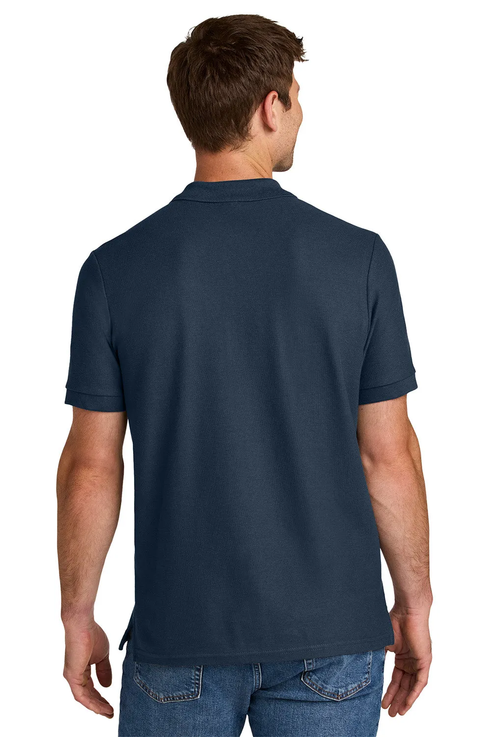 Gildan Mens Hammer Pique Short Sleeve Polo Shirt - Navy Blue  Affordable Clothing Gildan