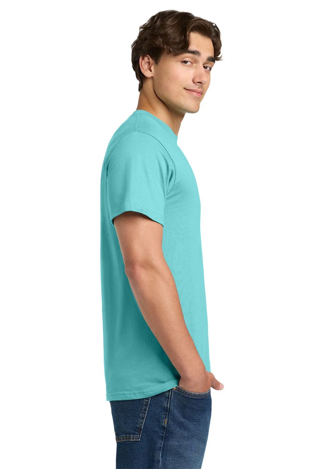 Gildan Mens Hammer Short Sleeve Crewneck T-Shirt - Lagoon Blue  Affordable Clothing Gildan