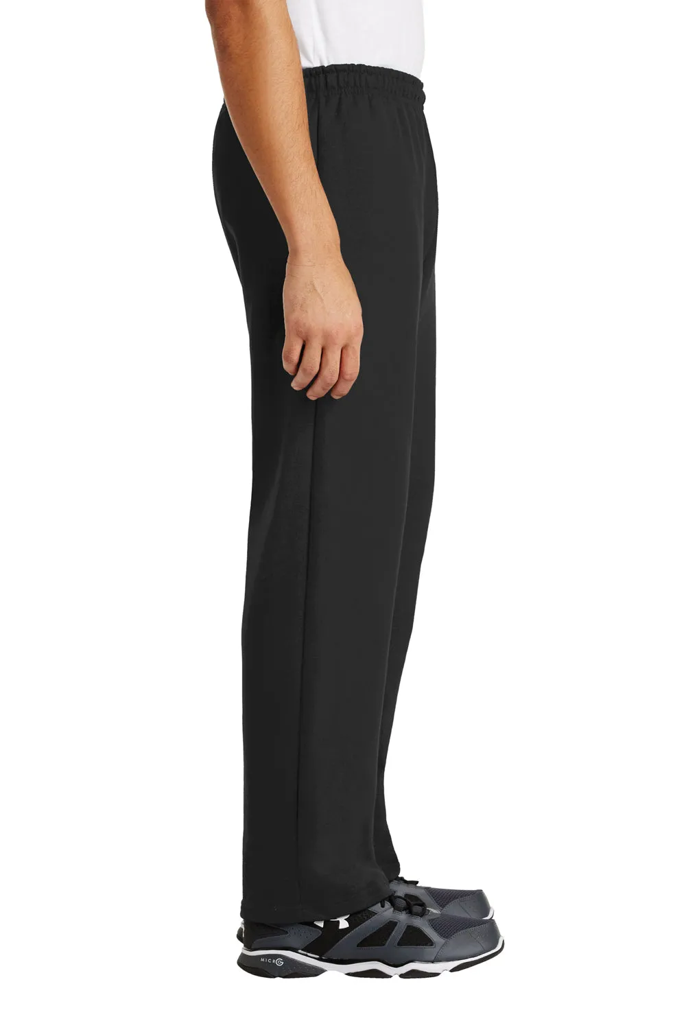 Gildan Mens Heavy Blend Open Bottom Sweatpants - Black  Affordable Clothing Gildan