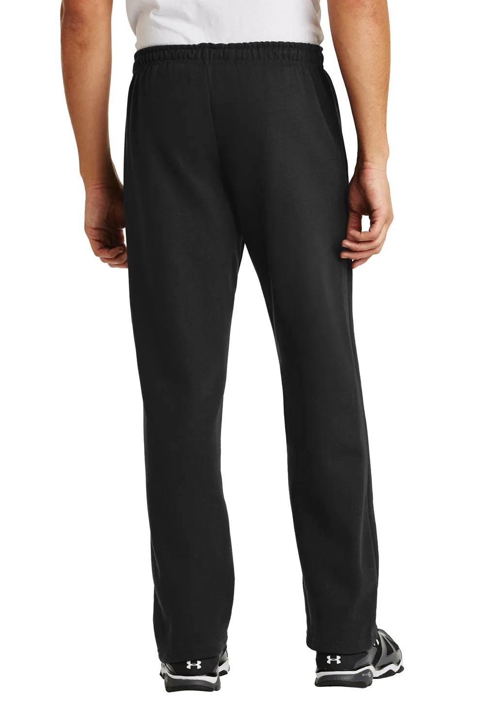 Gildan Mens Heavy Blend Open Bottom Sweatpants - Black  Affordable Clothing Gildan