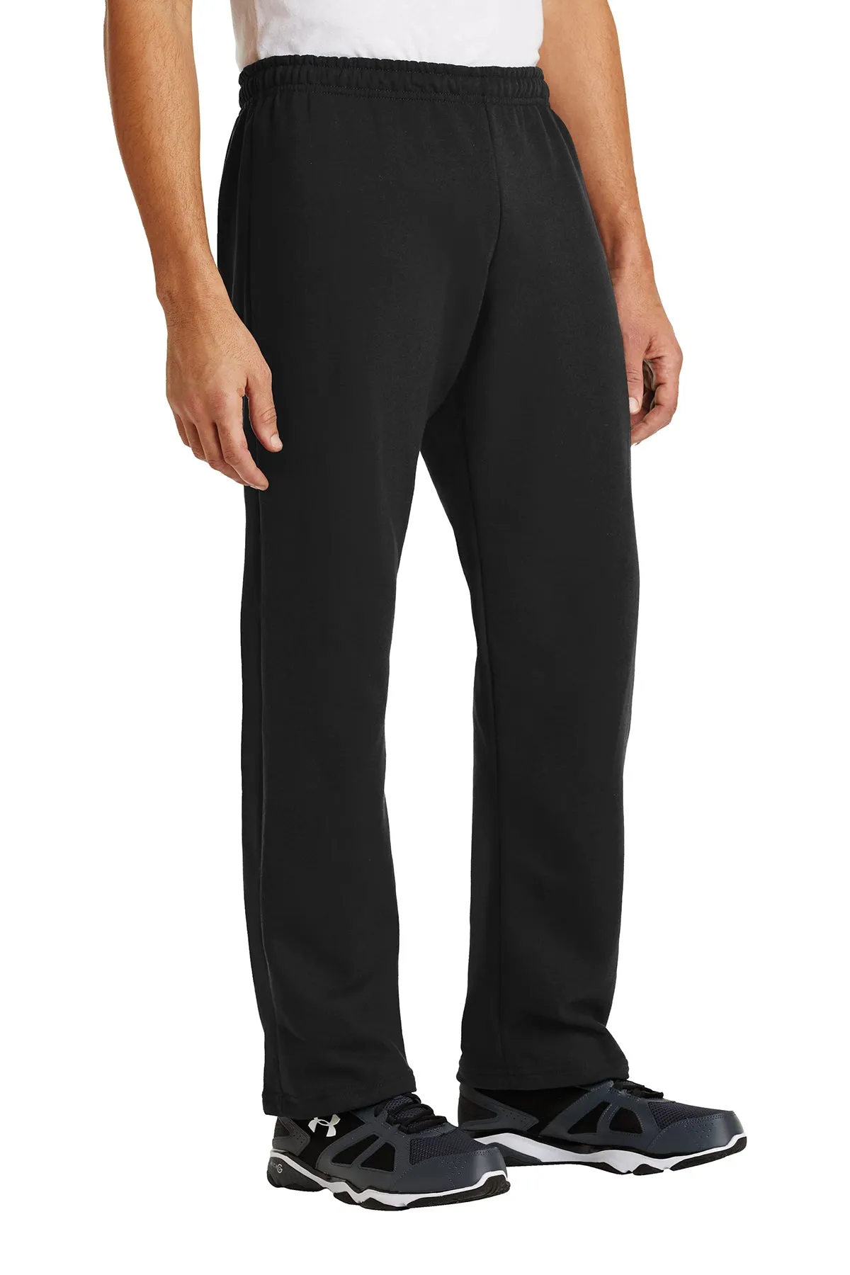 Gildan Mens Heavy Blend Open Bottom Sweatpants - Black  Affordable Clothing Gildan