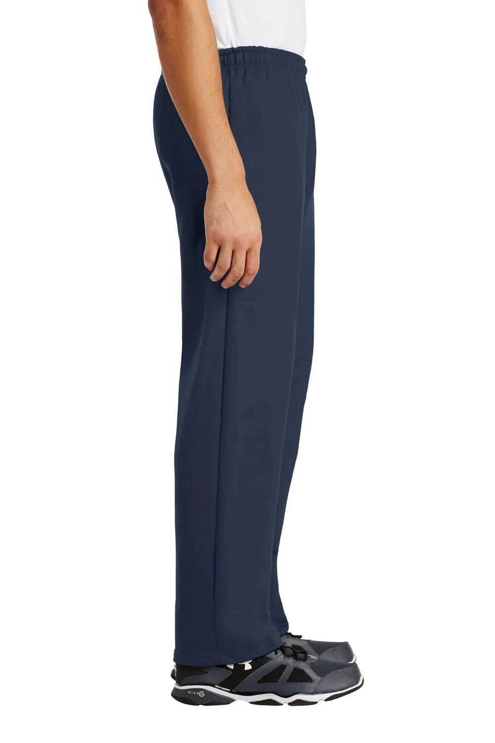 Gildan Mens Heavy Blend Open Bottom Sweatpants - Navy Blue  Affordable Clothing Gildan