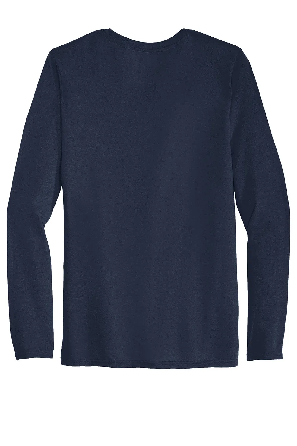 Gildan Mens Performance Jersey Moisture Wicking Long Sleeve Crewneck T-Shirt - Navy Blue  Affordable Clothing Gildan
