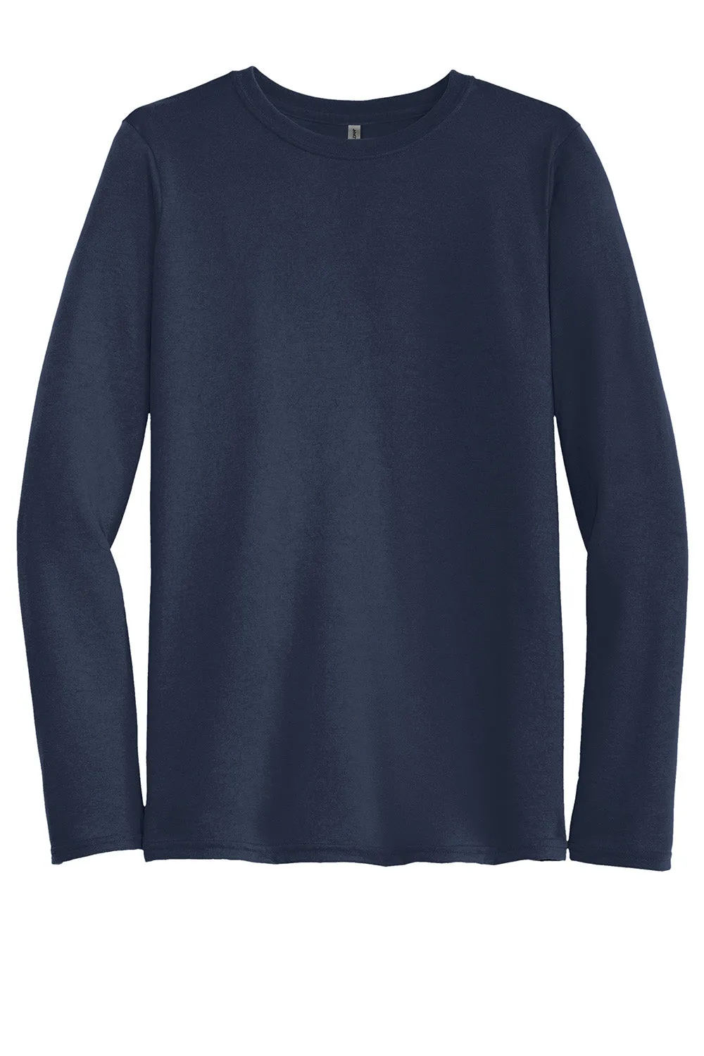 Gildan Mens Performance Jersey Moisture Wicking Long Sleeve Crewneck T-Shirt - Navy Blue  Affordable Clothing Gildan