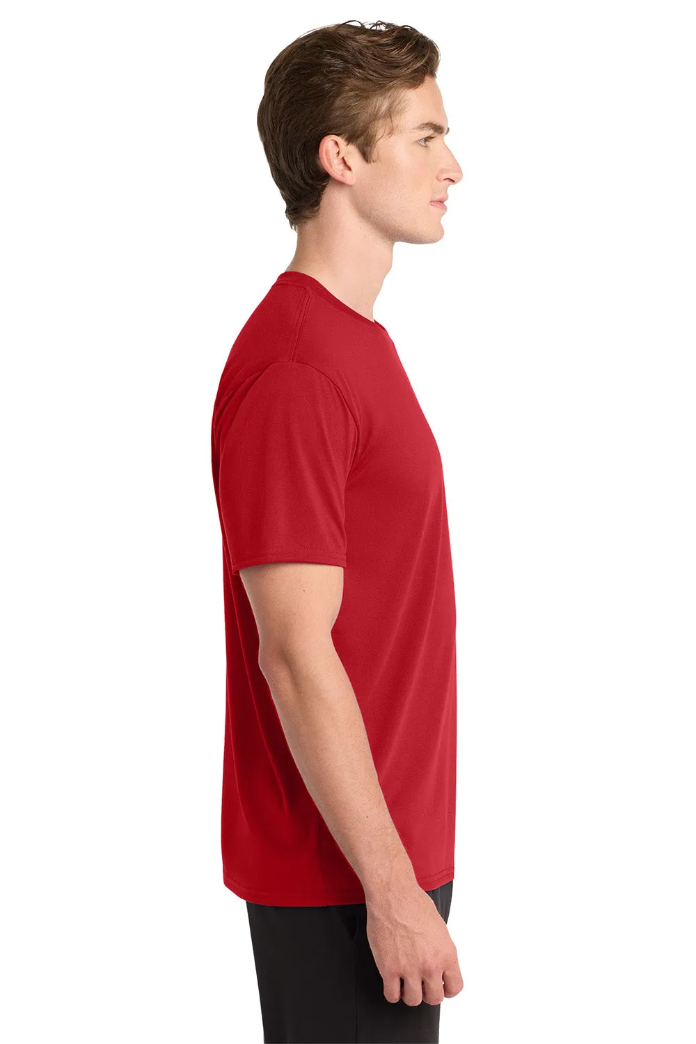 Gildan Mens Performance Jersey Moisture Wicking Short Sleeve Crewneck T-Shirt - Red  Affordable Clothing Gildan