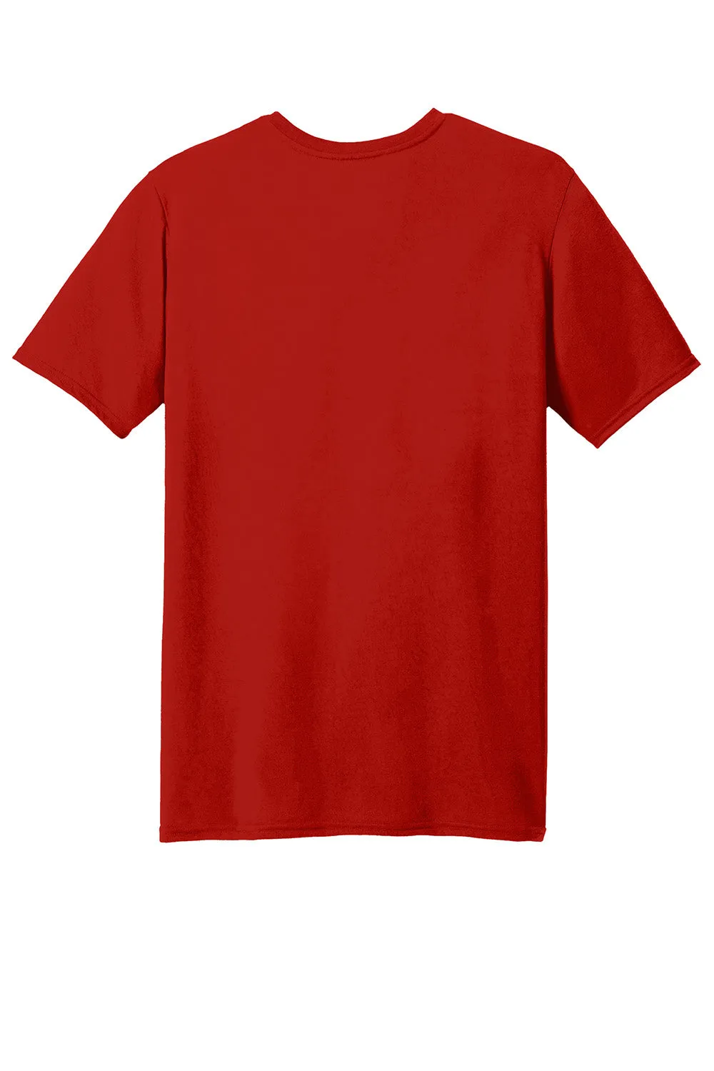 Gildan Mens Performance Jersey Moisture Wicking Short Sleeve Crewneck T-Shirt - Red  Affordable Clothing Gildan