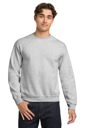 Gildan Mens Pill Resistant Fleece Crewneck Sweatshirt - Ash Grey  Affordable Clothing Gildan
