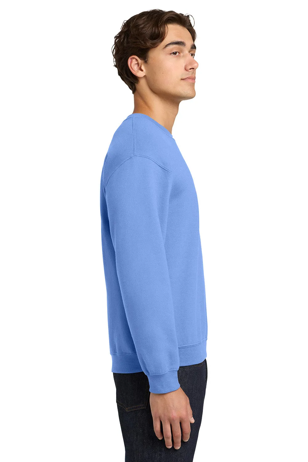 Gildan Mens Pill Resistant Fleece Crewneck Sweatshirt - Carolina Blue  Affordable Clothing Gildan
