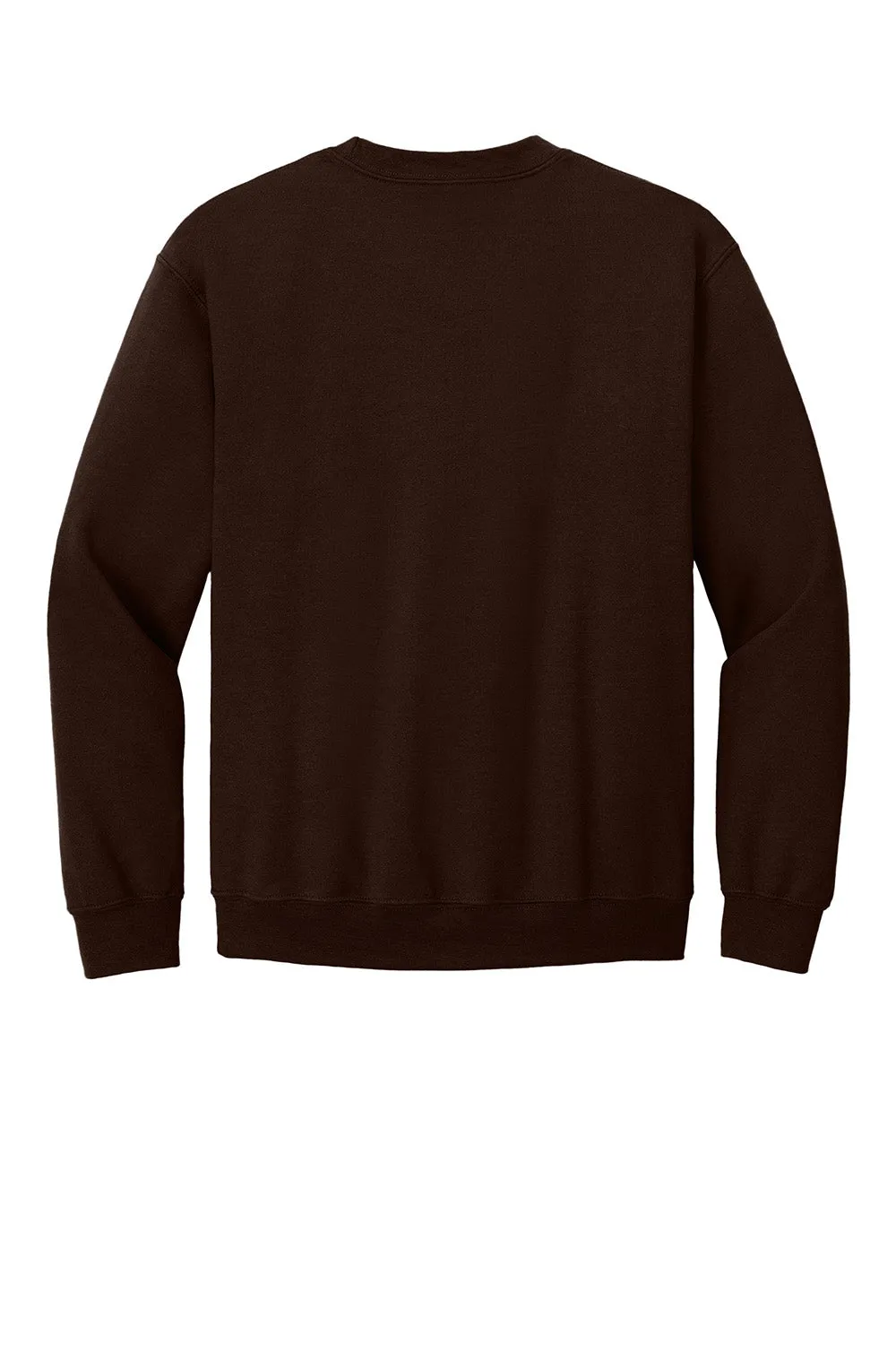 Gildan Mens Pill Resistant Fleece Crewneck Sweatshirt - Dark Chocolate Brown  Affordable Clothing Gildan