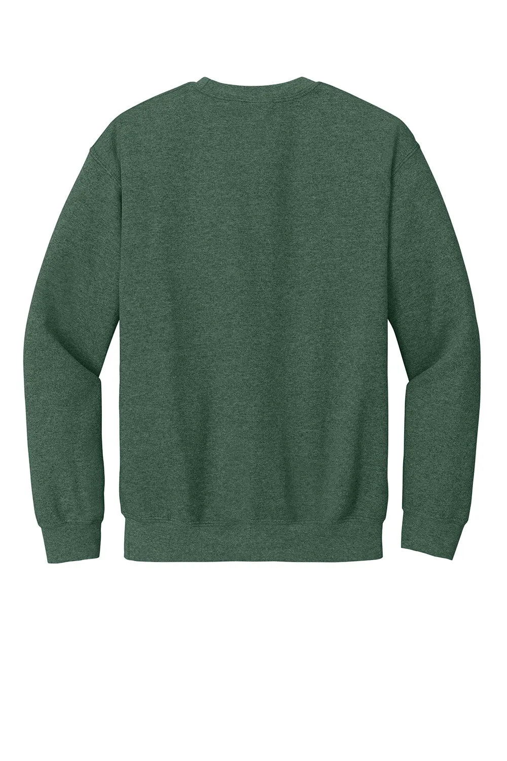 Gildan Mens Pill Resistant Fleece Crewneck Sweatshirt - Heather Dark Green  Affordable Clothing Gildan