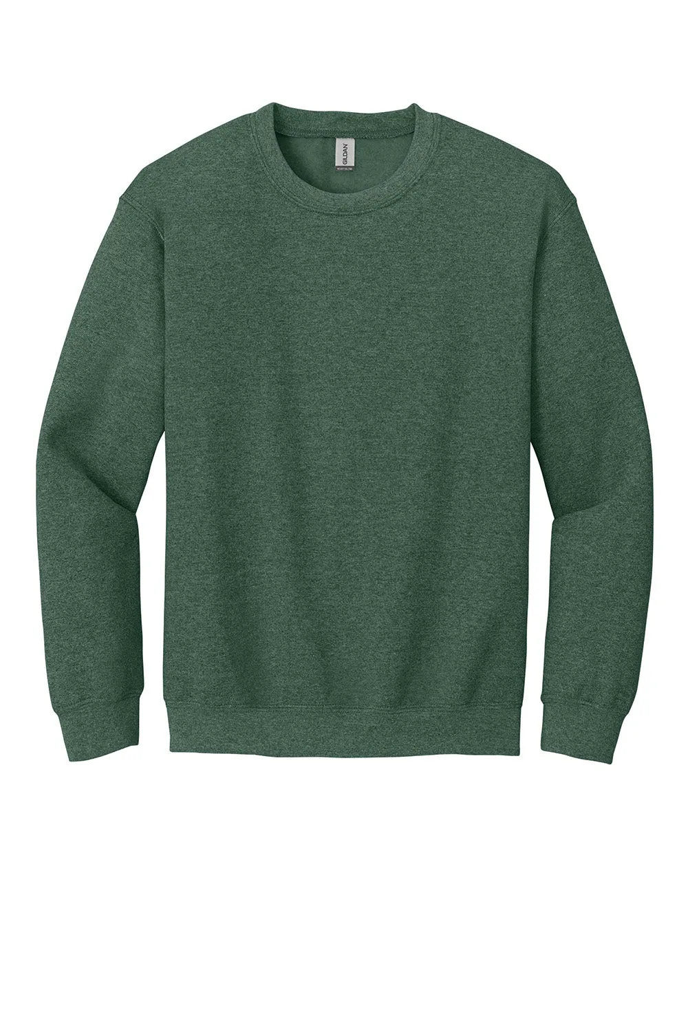 Gildan Mens Pill Resistant Fleece Crewneck Sweatshirt - Heather Dark Green  Affordable Clothing Gildan