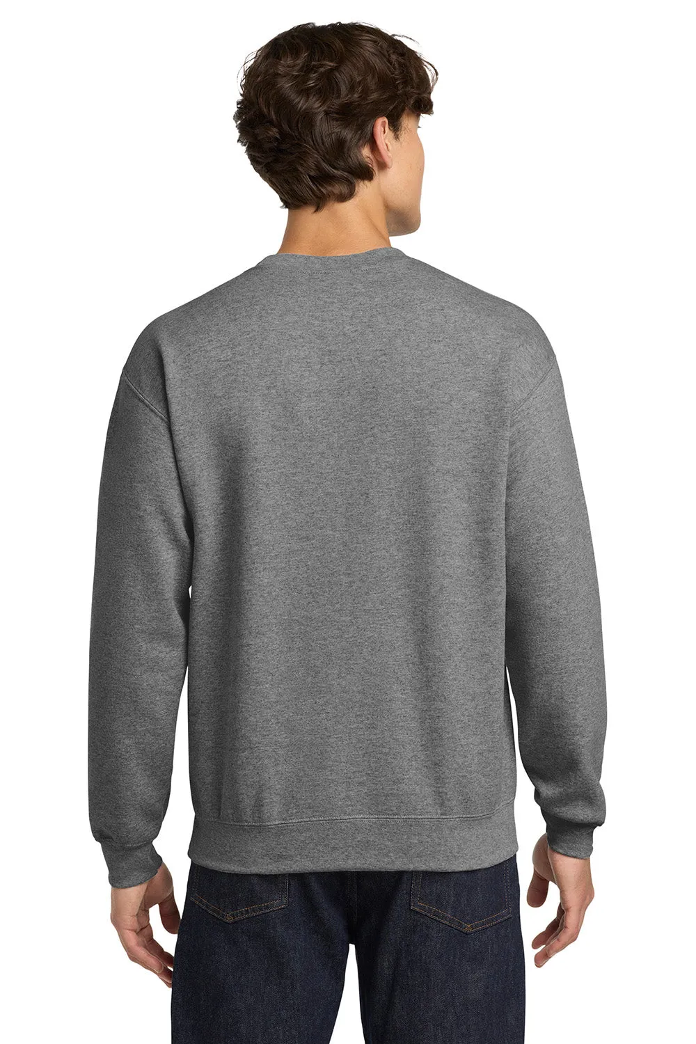 Gildan Mens Pill Resistant Fleece Crewneck Sweatshirt - Heather Graphite Grey  Affordable Clothing Gildan