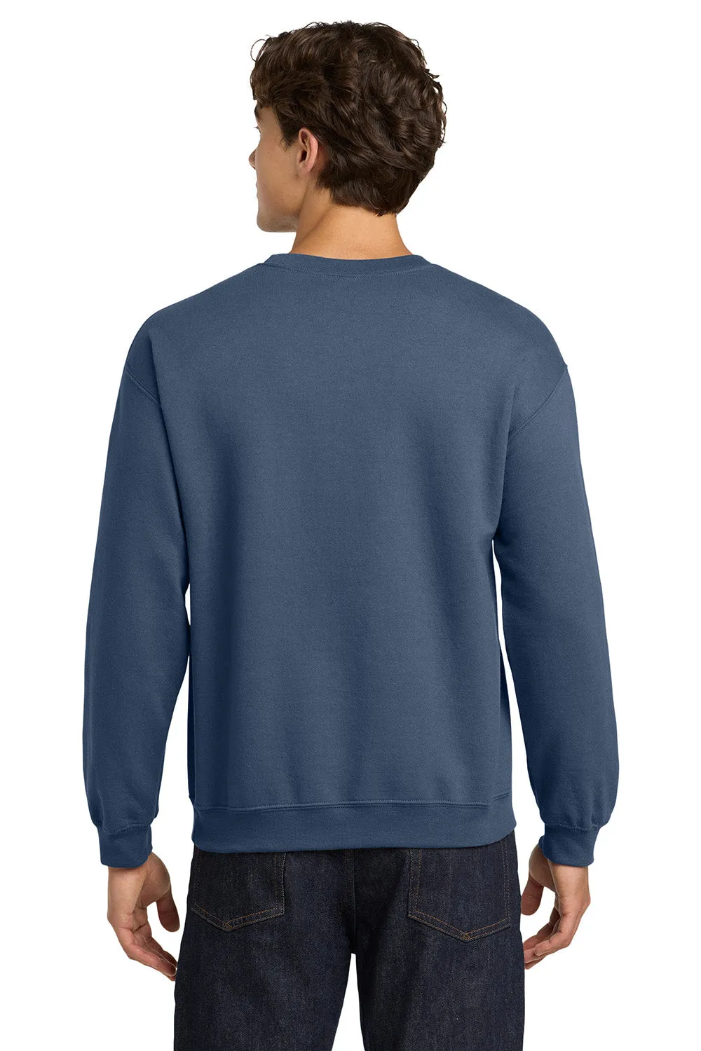 Gildan Mens Pill Resistant Fleece Crewneck Sweatshirt - Indigo Blue  Affordable Clothing Gildan
