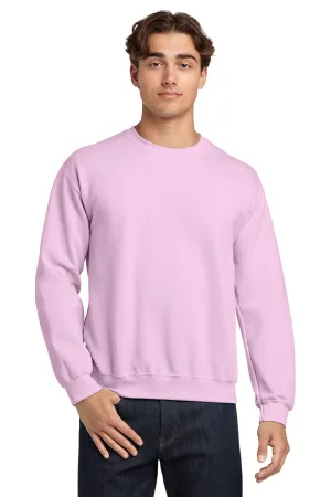 Gildan Mens Pill Resistant Fleece Crewneck Sweatshirt - Light Pink  Affordable Clothing Gildan