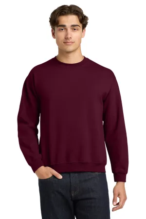 Gildan Mens Pill Resistant Fleece Crewneck Sweatshirt - Maroon  Affordable Clothing Gildan