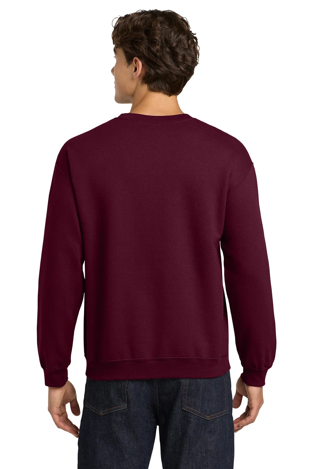 Gildan Mens Pill Resistant Fleece Crewneck Sweatshirt - Maroon  Affordable Clothing Gildan