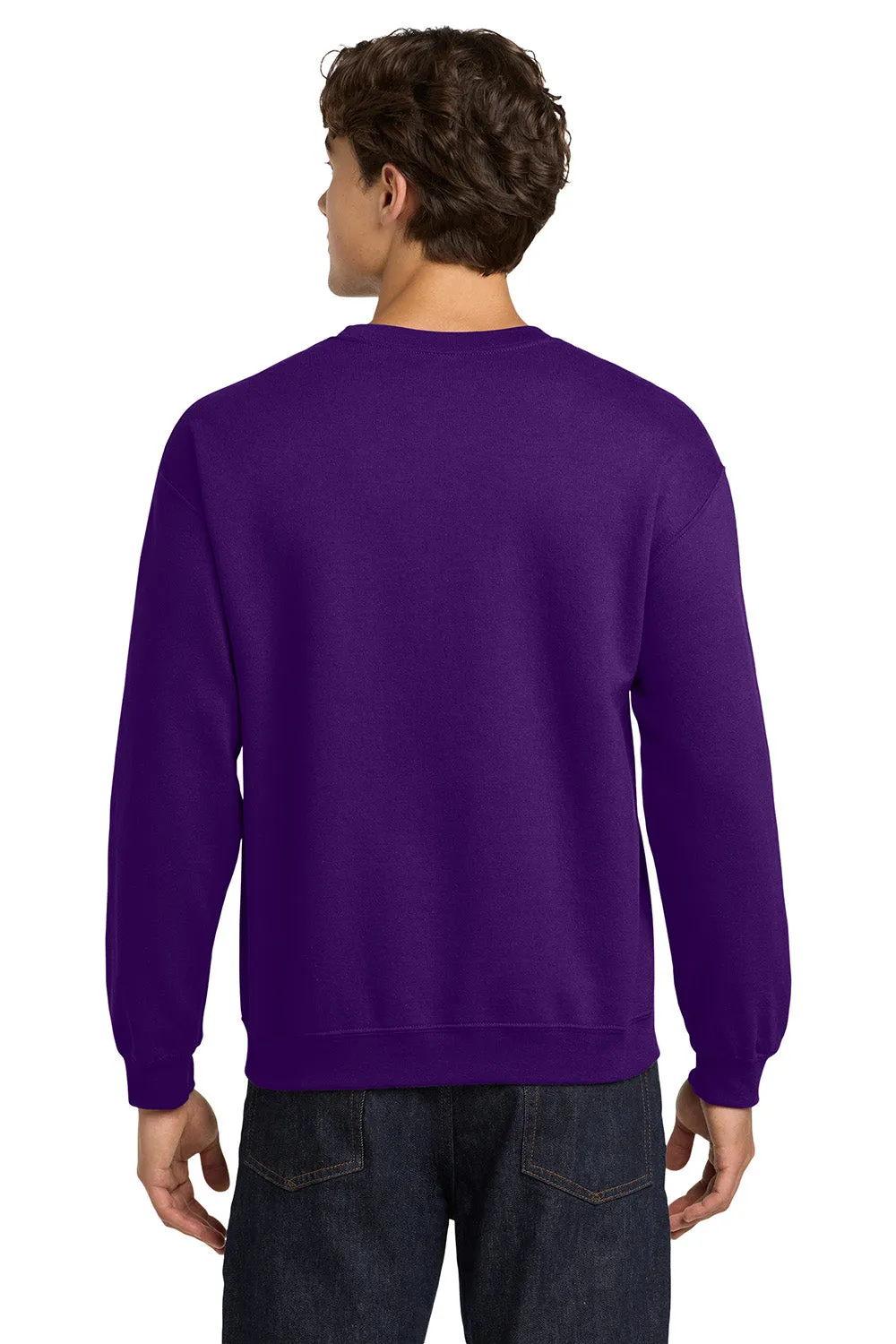 Gildan Mens Pill Resistant Fleece Crewneck Sweatshirt - Purple  Affordable Clothing Gildan