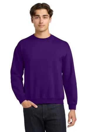Gildan Mens Pill Resistant Fleece Crewneck Sweatshirt - Purple  Affordable Clothing Gildan