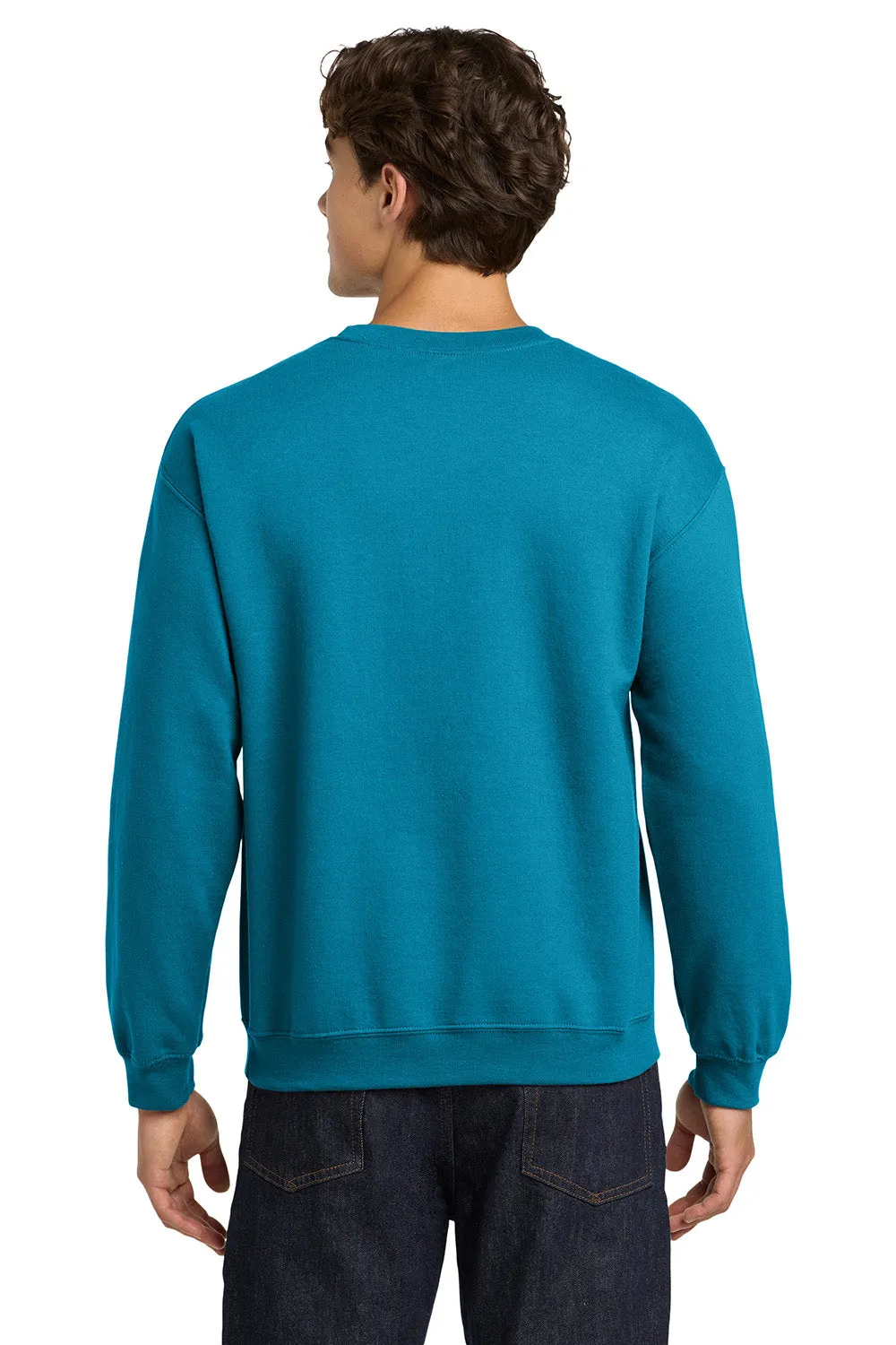 Gildan Mens Pill Resistant Fleece Crewneck Sweatshirt - Sapphire Blue  Affordable Clothing Gildan