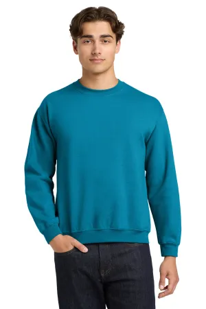 Gildan Mens Pill Resistant Fleece Crewneck Sweatshirt - Sapphire Blue  Affordable Clothing Gildan