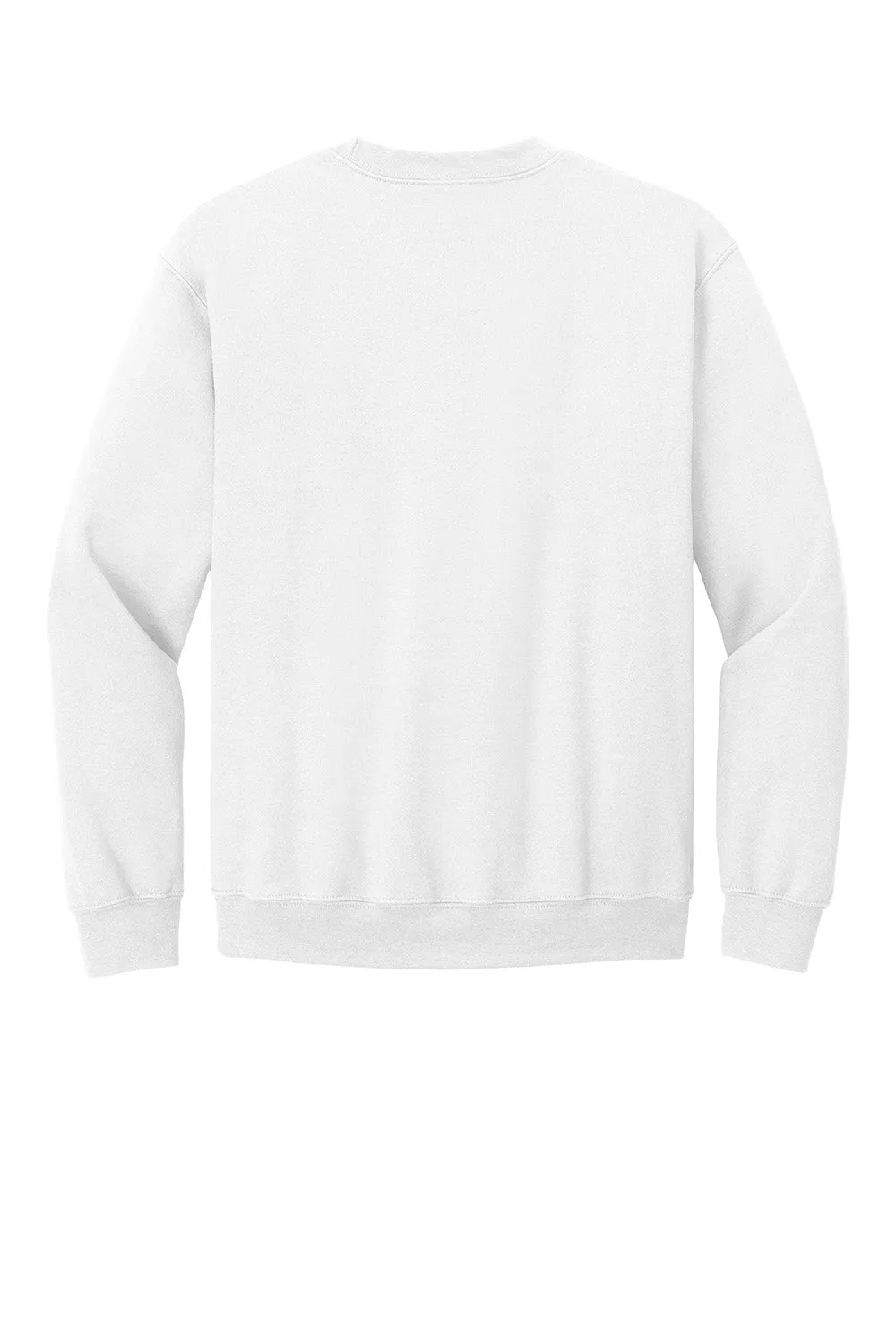 Gildan Mens Pill Resistant Fleece Crewneck Sweatshirt - White  Affordable Clothing Gildan
