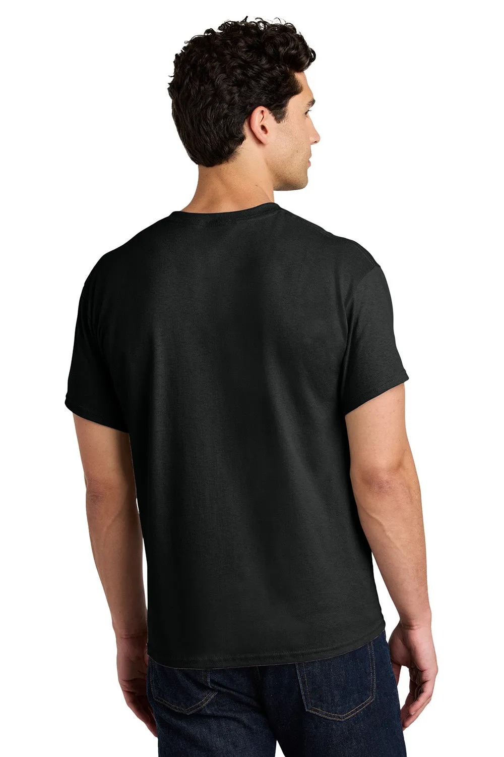 Gildan Mens Short Sleeve Crewneck T-Shirt - Black  Affordable Clothing Gildan