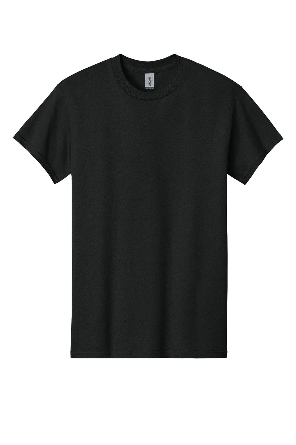 Gildan Mens Short Sleeve Crewneck T-Shirt - Black  Affordable Clothing Gildan