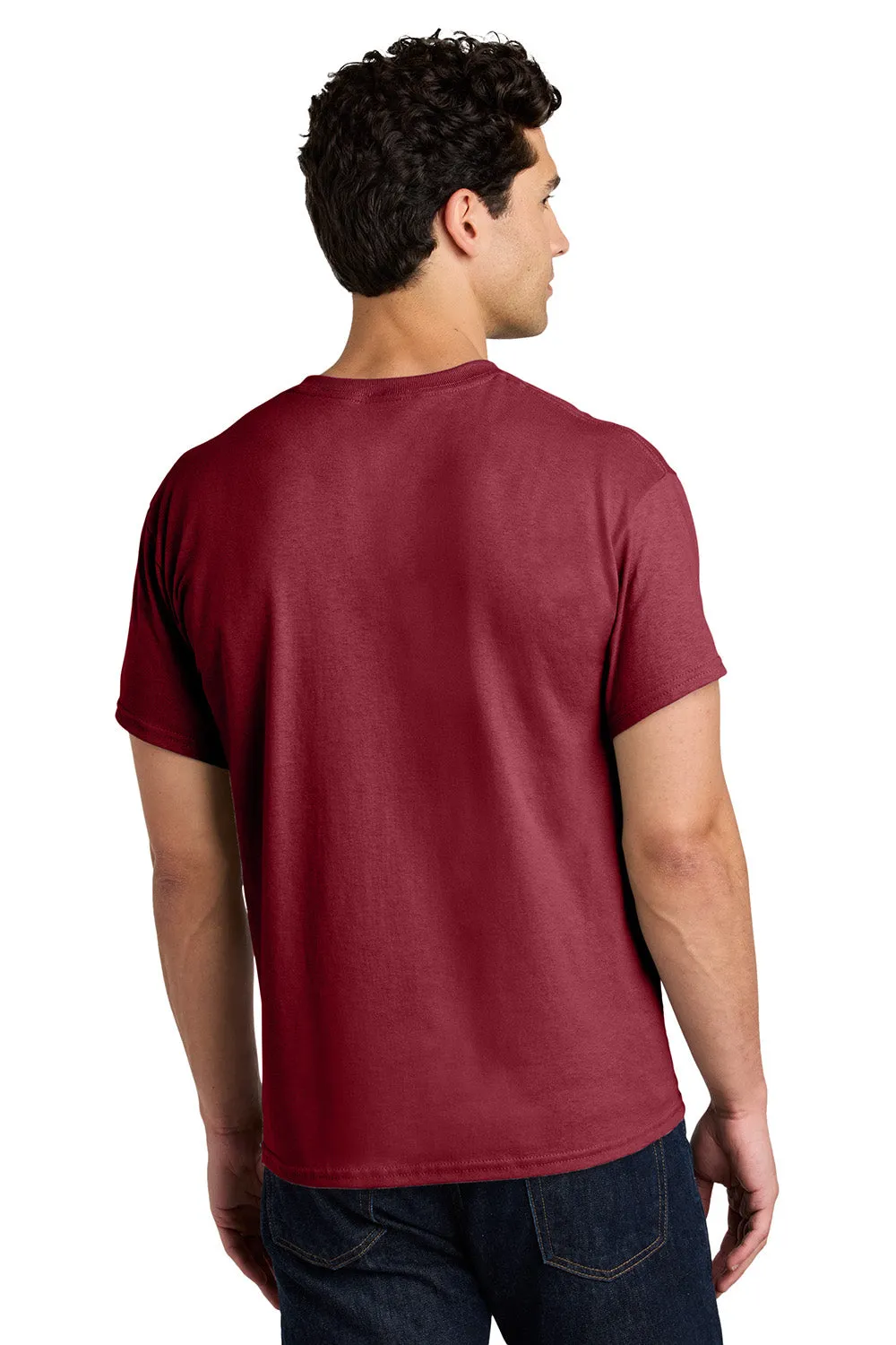 Gildan Mens Short Sleeve Crewneck T-Shirt - Cardinal Red  Affordable Clothing Gildan