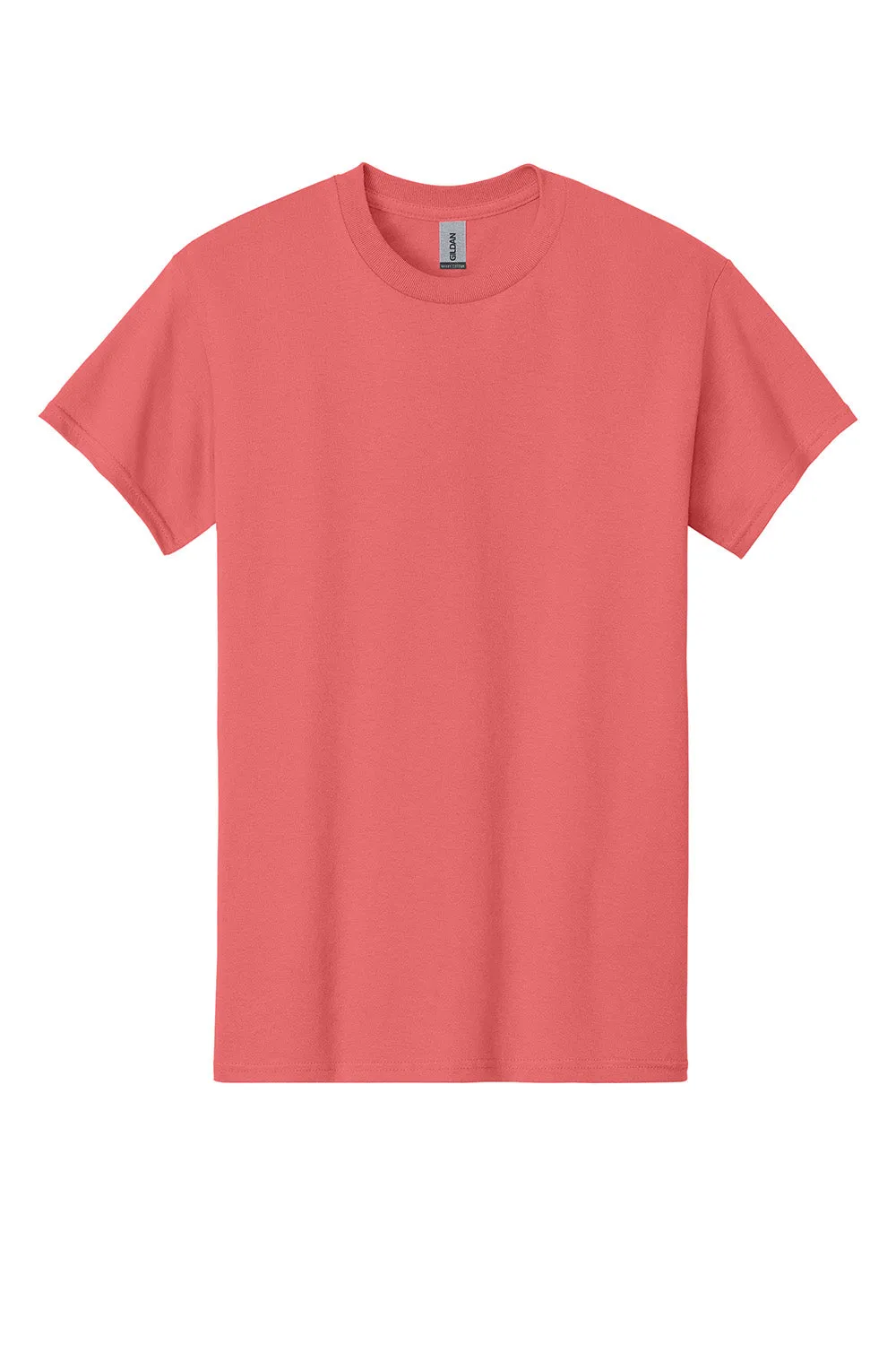 Gildan Mens Short Sleeve Crewneck T-Shirt - Coral Silk  Affordable Clothing Gildan